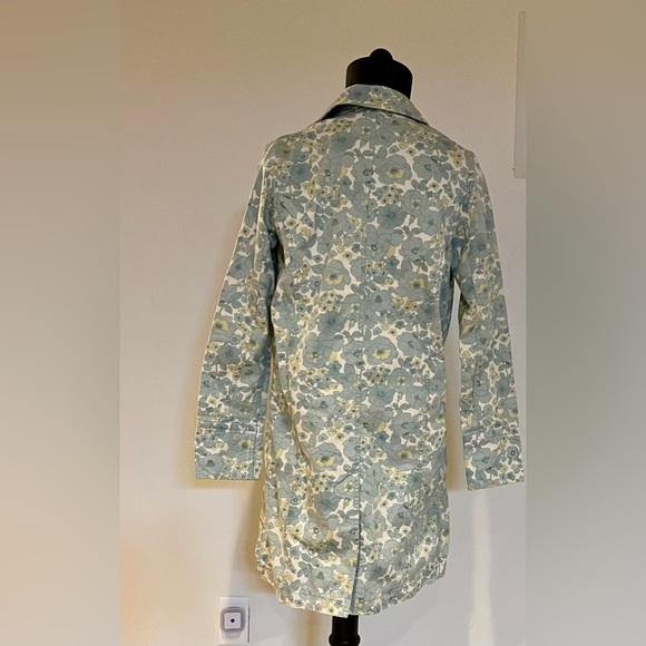 Eddie Bauer Floral Utility Jacket - Green-blue and Cream women’s size XS - Picture 3 of 4